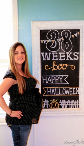 живот на 38 неделе беременности