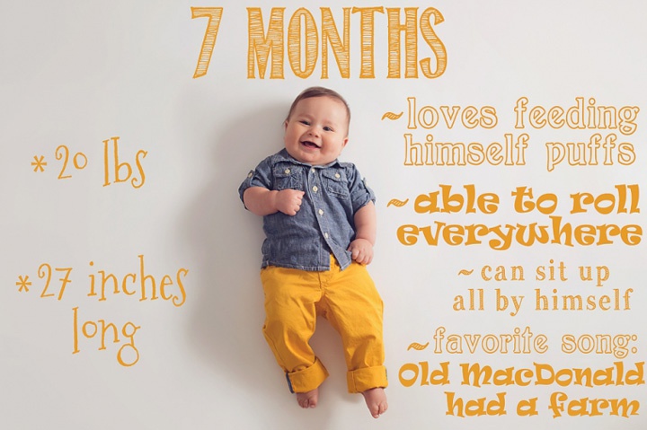 мальчик в семь месяцев