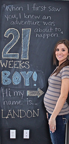 живот на 21 неделе беременности