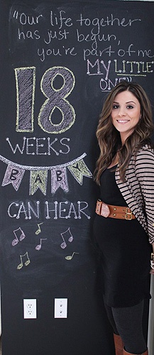 живот 18 недель беременности
