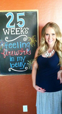 беременность 25 недель — живот