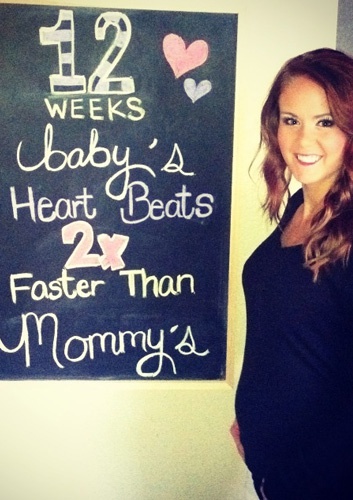 беременный живот в 12 недель