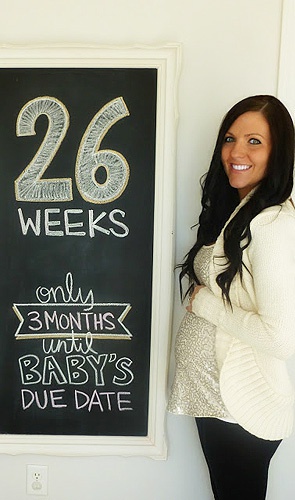 живот на 26 неделе беременности