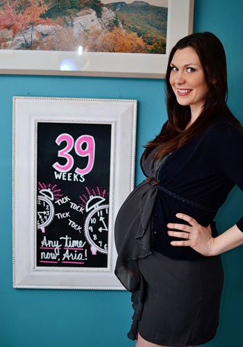 живот на 39 неделе беременности — фото