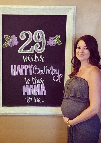 беременность 29 недель — живот