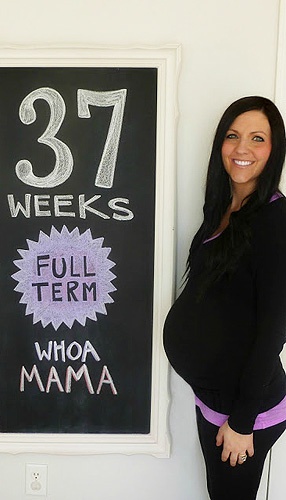 живот на 37 неделе беременности