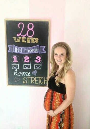 живот на 28 неделе беременности
