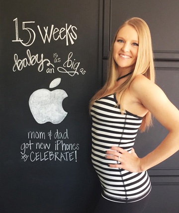 женщина на 15 неделе беременности