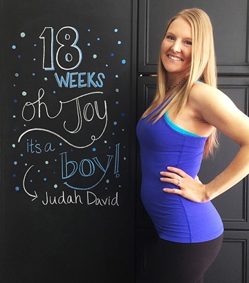 живот на 18 неделе беременности