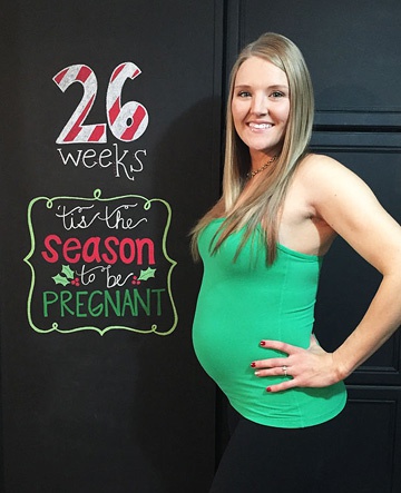 живот на 26 неделе беременности
