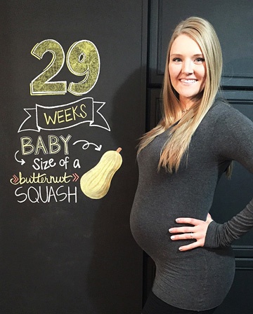 живот на 29 неделе беременности