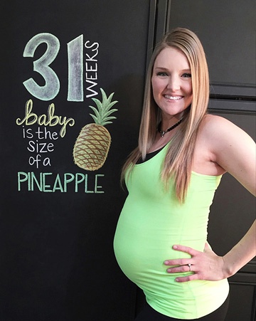 живот на 31 неделе беременности