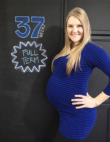 живот на 37 неделе беременности