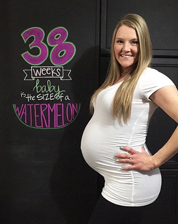 живот на 38 неделе беременности